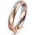 Ring 18 Karat Rot-/Weissgold 4.0 mm l&auml;ngsmatt