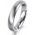 Ring 14 Karat Weissgold 4.0 mm l&auml;ngsmatt