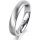 Ring 14 Karat Weissgold 4.0 mm sandmatt