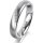 Ring 14 Karat Weissgold 4.0 mm l&auml;ngsmatt 4 Brillanten G vs Gesamt 0,020ct