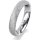 Ring 18 Karat Weissgold 4.0 mm kreismatt