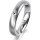 Ring 18 Karat Weissgold 4.0 mm l&auml;ngsmatt 1 Brillant G vs 0,025ct