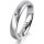 Ring 18 Karat Weissgold 4.0 mm sandmatt 1 Brillant G vs 0,025ct