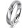 Ring 18 Karat Weissgold 4.0 mm l&auml;ngsmatt 1 Brillant G vs 0,065ct