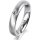 Ring 18 Karat Weissgold 4.0 mm sandmatt 1 Brillant G vs 0,065ct