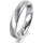 Ring 18 Karat Weissgold 4.0 mm sandmatt 4 Brillanten G vs Gesamt 0,020ct