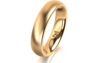 Ring 14 Karat Gelbgold 4.5 mm l&auml;ngsmatt