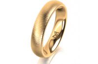 Ring 14 Karat Gelbgold 4.5 mm sandmatt