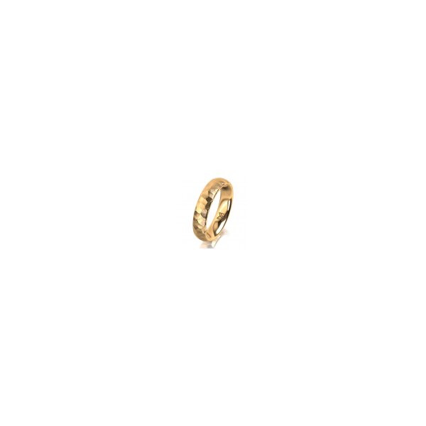 Ring 14 Karat Gelbgold 4.5 mm diamantmatt