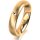Ring 14 Karat Gelbgold 4.5 mm sandmatt 1 Brillant G vs 0,025ct