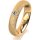 Ring 14 Karat Gelbgold 4.5 mm kreismatt 1 Brillant G vs 0,065ct