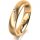 Ring 14 Karat Gelbgold 4.5 mm l&auml;ngsmatt 4 Brillanten G vs Gesamt 0,025ct