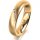 Ring 14 Karat Gelbgold 4.5 mm sandmatt 4 Brillanten G vs Gesamt 0,025ct