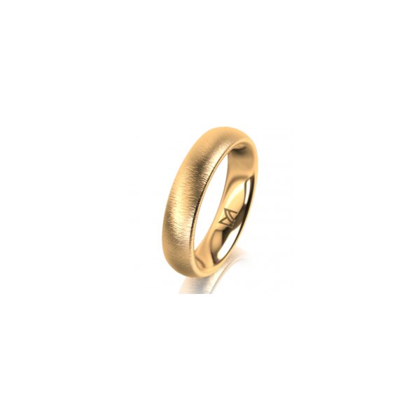 Ring 18 Karat Gelbgold 4.5 mm sandmatt