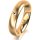 Ring 18 Karat Gelbgold 4.5 mm l&auml;ngsmatt 1 Brillant G vs 0,025ct