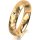 Ring 18 Karat Gelbgold 4.5 mm diamantmatt 1 Brillant G vs 0,025ct