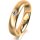 Ring 18 Karat Gelbgold 4.5 mm längsmatt 1 Brillant G vs 0,065ct