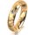 Ring 18 Karat Gelbgold 4.5 mm diamantmatt 1 Brillant G vs 0,065ct