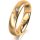 Ring 18 Karat Gelbgold 4.5 mm l&auml;ngsmatt 3 Brillanten G vs Gesamt 0,035ct