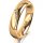 Ring 18 Karat Gelbgold 4.5 mm poliert 4 Brillanten G vs Gesamt 0,025ct