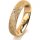 Ring 18 Karat Gelbgold 4.5 mm kristallmatt 4 Brillanten G vs Gesamt 0,025ct