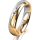 Ring 14 Karat Gelb-/Weissgold 4.5 mm poliert 1 Brillant G vs 0,025ct
