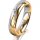 Ring 14 Karat Gelb-/Weissgold 4.5 mm poliert 4 Brillanten G vs Gesamt 0,025ct