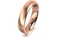 Ring 14 Karat Rotgold 4.5 mm l&auml;ngsmatt