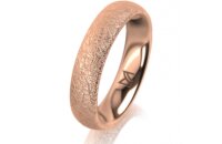 Ring 14 Karat Rotgold 4.5 mm kreismatt