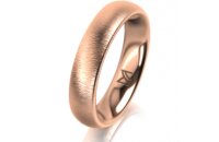 Ring 14 Karat Rotgold 4.5 mm sandmatt