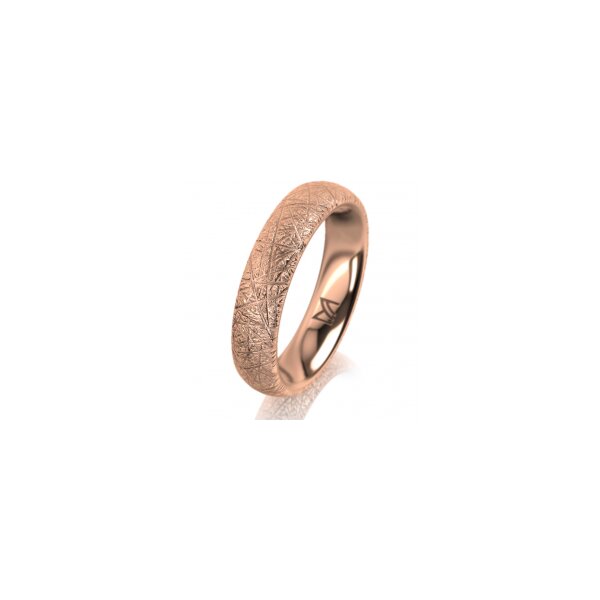 Ring 14 Karat Rotgold 4.5 mm kristallmatt