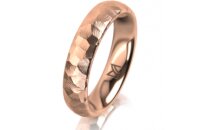 Ring 14 Karat Rotgold 4.5 mm diamantmatt