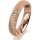 Ring 14 Karat Rotgold 4.5 mm kristallmatt 1 Brillant G vs 0,025ct
