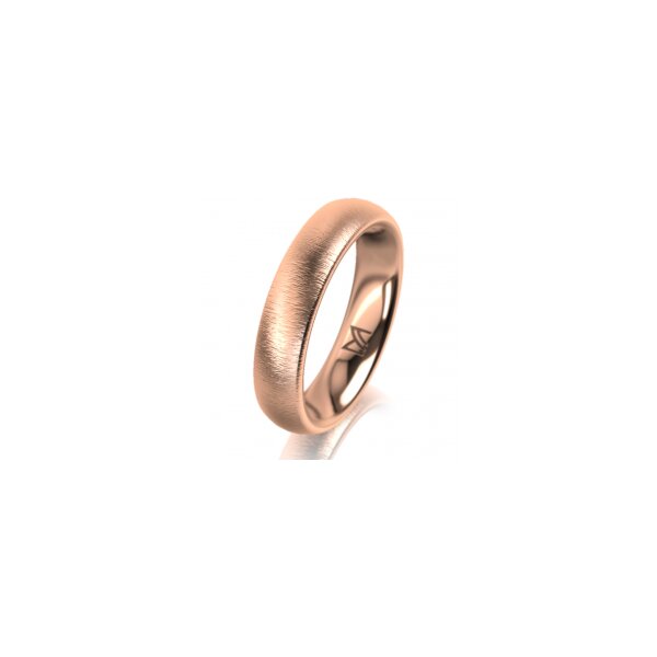 Ring 18 Karat Rotgold 4.5 mm sandmatt