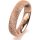 Ring 18 Karat Rotgold 4.5 mm kristallmatt