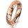 Ring 18 Karat Rotgold 4.5 mm diamantmatt