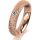 Ring 18 Karat Rotgold 4.5 mm kristallmatt 1 Brillant G vs 0,065ct
