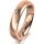 Ring 18 Karat Rotgold 4.5 mm l&auml;ngsmatt 4 Brillanten G vs Gesamt 0,025ct