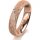 Ring 18 Karat Rotgold 4.5 mm kristallmatt 4 Brillanten G vs Gesamt 0,025ct