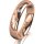 Ring 18 Karat Rotgold 4.5 mm poliert 5 Brillanten G vs Gesamt 0,045ct