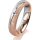 Ring 14 Karat Rot-/Weissgold 4.5 mm kreismatt 1 Brillant G vs 0,025ct