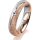 Ring 18 Karat Rot-/Weissgold 4.5 mm kristallmatt 1 Brillant G vs 0,025ct