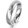 Ring 14 Karat Weissgold 4.5 mm sandmatt 1 Brillant G vs 0,025ct