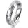 Ring 14 Karat Weissgold 4.5 mm diamantmatt 1 Brillant G vs 0,025ct