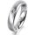Ring 14 Karat Weissgold 4.5 mm sandmatt 1 Brillant G vs 0,065ct