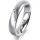 Ring 18 Karat Weissgold 4.5 mm sandmatt 4 Brillanten G vs Gesamt 0,025ct