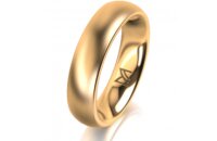 Ring 14 Karat Gelbgold 5.0 mm l&auml;ngsmatt