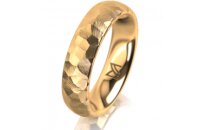 Ring 14 Karat Gelbgold 5.0 mm diamantmatt