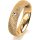 Ring 14 Karat Gelbgold 5.0 mm kristallmatt 1 Brillant G vs 0,025ct