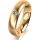 Ring 14 Karat Gelbgold 5.0 mm l&auml;ngsmatt 1 Brillant G vs 0,065ct